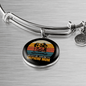 American Shepherd Mom Bracelet Stainless Steel or 18k Gold Circle Bangle-Express Your Love Gifts