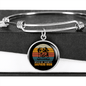 American Shepherd Mom Bracelet Stainless Steel or 18k Gold Circle Bangle-Express Your Love Gifts
