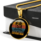 American Shepherd Mom Circle Necklace Stainless Steel or 18k Gold 18-22"-Express Your Love Gifts