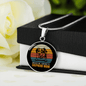 American Shepherd Mom Circle Necklace Stainless Steel or 18k Gold 18-22"-Express Your Love Gifts