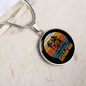 American Shepherd Mom Circle Necklace Stainless Steel or 18k Gold 18-22"-Express Your Love Gifts