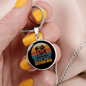 American Shepherd Mom Circle Necklace Stainless Steel or 18k Gold 18-22"-Express Your Love Gifts