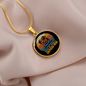 American Shepherd Mom Circle Necklace Stainless Steel or 18k Gold 18-22"-Express Your Love Gifts