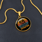 American Shepherd Mom Circle Necklace Stainless Steel or 18k Gold 18-22"-Express Your Love Gifts