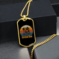 American Shepherd Mom Necklace Stainless Steel or 18k Gold Dog Tag 24" Chain-Express Your Love Gifts