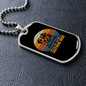 American Shepherd Mom Necklace Stainless Steel or 18k Gold Dog Tag 24" Chain-Express Your Love Gifts