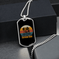 American Shepherd Mom Necklace Stainless Steel or 18k Gold Dog Tag 24" Chain-Express Your Love Gifts