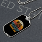 American Shepherd Mom Necklace Stainless Steel or 18k Gold Dog Tag 24" Chain-Express Your Love Gifts