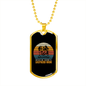 American Shepherd Mom Necklace Stainless Steel or 18k Gold Dog Tag 24" Chain-Express Your Love Gifts