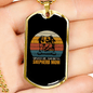 American Shepherd Mom Necklace Stainless Steel or 18k Gold Dog Tag 24" Chain-Express Your Love Gifts