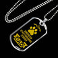 American Staffordshire Terrier Dad Dog Necklace Stainless Steel or 18k Gold Dog Tag W 24" Dog Owner Lover-Express Your Love Gifts