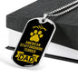 American Staffordshire Terrier Dad Dog Necklace Stainless Steel or 18k Gold Dog Tag W 24" Dog Owner Lover-Express Your Love Gifts