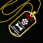 American Water Spaniel Love Is Stainless Steel or 18k Gold Dog Tag 24" Chain-Express Your Love Gifts