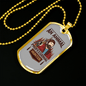 An Animal Professional Hunter Hunting Necklace Stainless Steel or 18k Gold Dog Tag 24"-Express Your Love Gifts