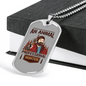 An Animal Professional Hunter Hunting Necklace Stainless Steel or 18k Gold Dog Tag 24"-Express Your Love Gifts