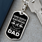 An Electrician Dad Swivel Keychain Dog Tag Stainless Steel or 18k Gold-Express Your Love Gifts