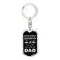 An Electrician Dad Swivel Keychain Dog Tag Stainless Steel or 18k Gold-Express Your Love Gifts