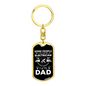 An Electrician Dad Swivel Keychain Dog Tag Stainless Steel or 18k Gold-Express Your Love Gifts