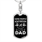 An Electrician Dad Swivel Keychain Dog Tag Stainless Steel or 18k Gold-Express Your Love Gifts