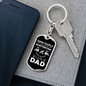 An Electrician Dad Swivel Keychain Dog Tag Stainless Steel or 18k Gold-Express Your Love Gifts