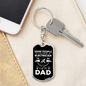 An Electrician Dad Swivel Keychain Dog Tag Stainless Steel or 18k Gold-Express Your Love Gifts