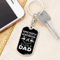 An Electrician Dad Swivel Keychain Dog Tag Stainless Steel or 18k Gold-Express Your Love Gifts