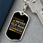 An Old Man Carpenter Swivel Keychain Woodworker Dog Tag Stainless Steel or 18k Gold-Express Your Love Gifts