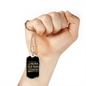 An Old Man Carpenter Woodworker Dog Tag Stainless Steel or 18k Gold W 24"-Express Your Love Gifts