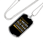 An Old Man Carpenter Woodworker Dog Tag Stainless Steel or 18k Gold W 24"-Express Your Love Gifts