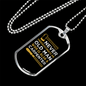 An Old Man Carpenter Woodworker Dog Tag Stainless Steel or 18k Gold W 24"-Express Your Love Gifts