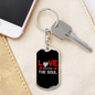 Anchors The Soul Keychain Stainless Steel or 18k Gold Dog Tag Keyring-Express Your Love Gifts