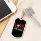 Anchors The Soul Keychain Stainless Steel or 18k Gold Dog Tag Keyring-Express Your Love Gifts