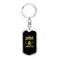 Ancient Life Style Hunter'S Keychain Gift Stainless Steel or 18k Gold Dog Tag Keyring-Express Your Love Gifts