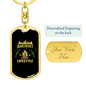 Ancient Life Style Hunter'S Keychain Gift Stainless Steel or 18k Gold Dog Tag Keyring-Express Your Love Gifts