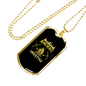 Ancient Life Style Hunting Necklace Stainless Steel or 18k Gold Dog Tag 24"-Express Your Love Gifts