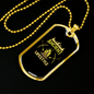 Ancient Life Style Hunting Necklace Stainless Steel or 18k Gold Dog Tag 24"-Express Your Love Gifts