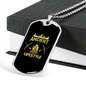 Ancient Life Style Hunting Necklace Stainless Steel or 18k Gold Dog Tag 24"-Express Your Love Gifts