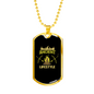 Ancient Life Style Hunting Necklace Stainless Steel or 18k Gold Dog Tag 24"-Express Your Love Gifts