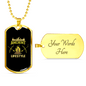 Ancient Life Style Hunting Necklace Stainless Steel or 18k Gold Dog Tag 24"-Express Your Love Gifts