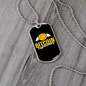 Angel Bitcoin Crypto Necklace Stainless Steel or 18k Gold Dog Tag 24" Chain-Express Your Love Gifts