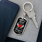 Angel Dog Tag Pendant Keychain Stainless Steel or 18k Gold-Express Your Love Gifts