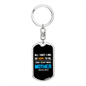 Angel Mother Mom Keychain Stainless Steel or 18k Gold Dog Tag Keyring-Express Your Love Gifts