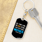 Angel Mother Mom Keychain Stainless Steel or 18k Gold Dog Tag Keyring-Express Your Love Gifts