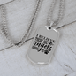 Angels Among Us Necklace Stainless Steel or 18k Gold Dog Tag 24" Chain-Express Your Love Gifts