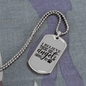 Angels Among Us Necklace Stainless Steel or 18k Gold Dog Tag 24" Chain-Express Your Love Gifts
