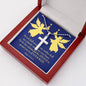 Angels Protect You Psalm 91 Cross Card Necklace w Stainless Steel Pendant-Express Your Love Gifts