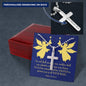 Angels Protect You Psalm 91 Cross Card Necklace w Stainless Steel Pendant-Express Your Love Gifts