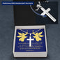 Angels Protect You Psalm 91 Cross Card Necklace w Stainless Steel Pendant-Express Your Love Gifts