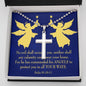 Angels Protect You Psalm 91 Cross Card Necklace w Stainless Steel Pendant-Express Your Love Gifts
