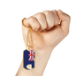 Anguilla Flagnecklace Stainless Steel or 18k Gold Dog Tag 24" Chain-Express Your Love Gifts